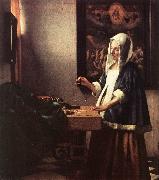 Woman Holding a Balance t VERMEER VAN DELFT, Jan